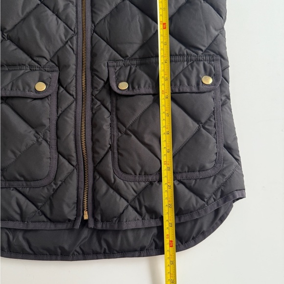 NWT J.Crew Black Excursion Quilted Down Vest XXS Fits XS Women’s Lightweight - Picture 5 of 11